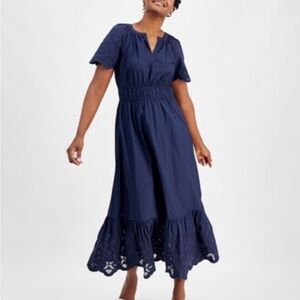 On 34Th Cotton Dress Large